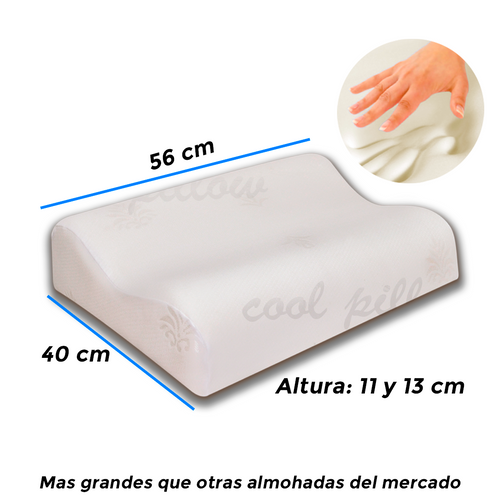 Almohada Viscoelástica - Cervical. MEJORA TU VIDA AL MAXIMO. PRODUCTO 100% ORIGINAL.