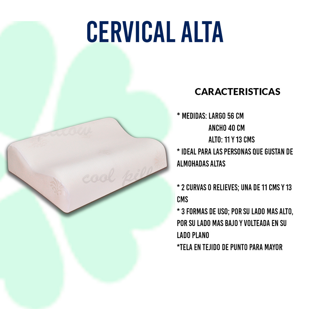 Almohada Viscoelástica - Cervical. MEJORA TU VIDA AL MAXIMO. PRODUCTO 100% ORIGINAL.