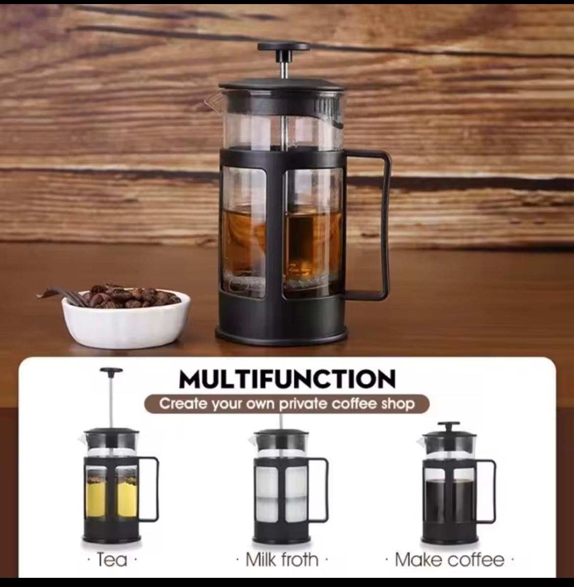 CAFETERA PRENSA FRANCESA 350ML BOROSILIC. CALIDAD PREMIUN.
