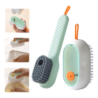 🧼 Cepillo Multiusos con Dispensador🧼 IDEAL PARA QUITAR EL SUCIO DIFICIL.