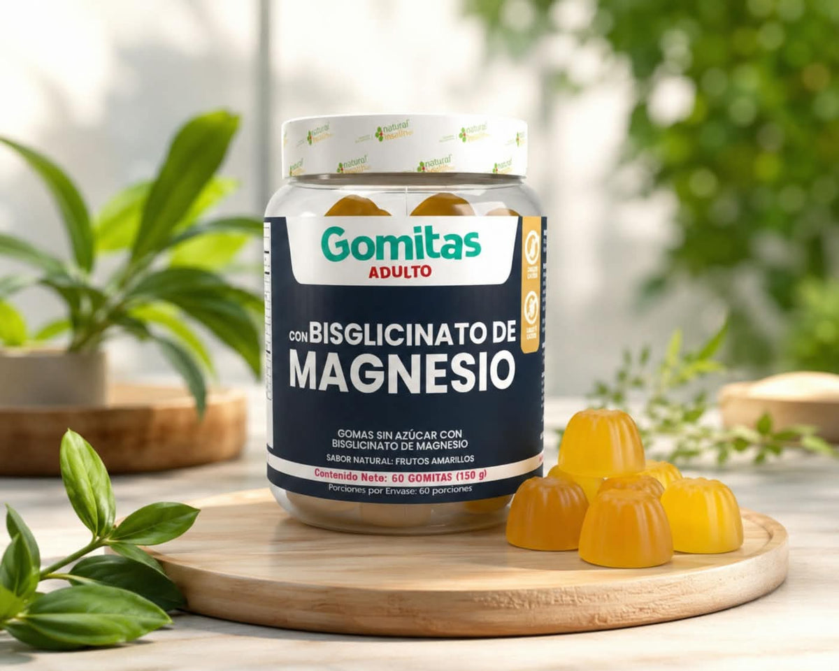 GOMAS DE BISGLICINATO DE MAGNESIO X60. IDEAL PARA MEJORAR TU CALIDAD DE VIDA.