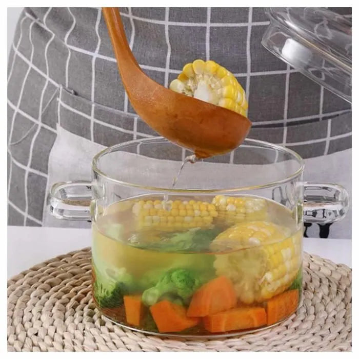 Olla Tapa de Vidrio borosilicato Transparente. TU COCINA ELEGANTE.