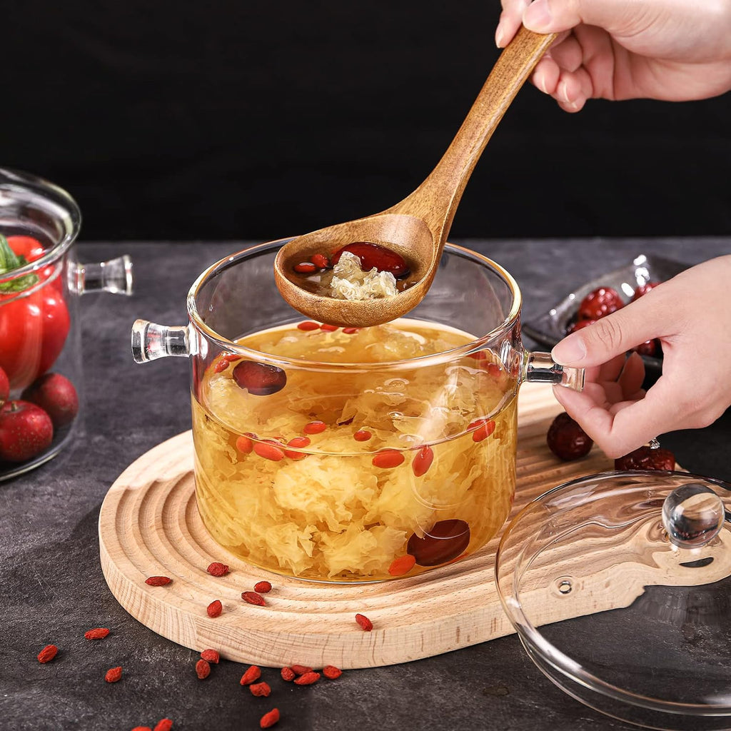 Olla Tapa de Vidrio borosilicato Transparente. TU COCINA ELEGANTE.