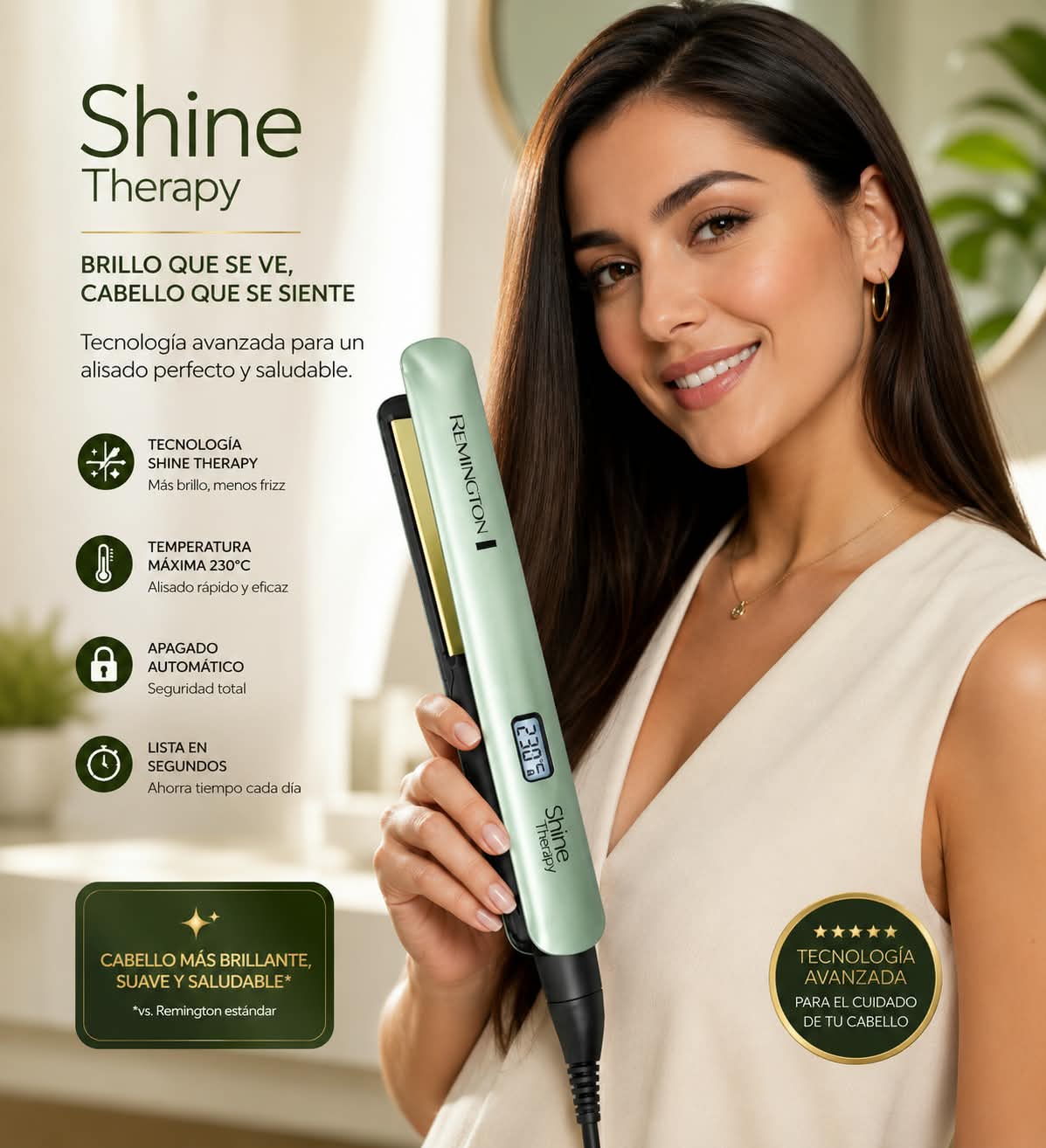 Plancha Alisadora Remington Aguacate PRODUCTO 100% ORIGINAL
