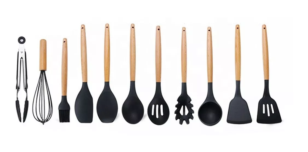 Set Utensilios de Cocina x 12 Pzas PIEZAS DE CALIDAD PREMIUN.