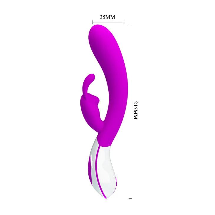 VIBRADOR HARLAN PRETTY LOVE. DISFRUTA DE UNA ESTIMULACION SIMULTANEA, QUE TE HARA SUBIR A LAS ESTRELLAS