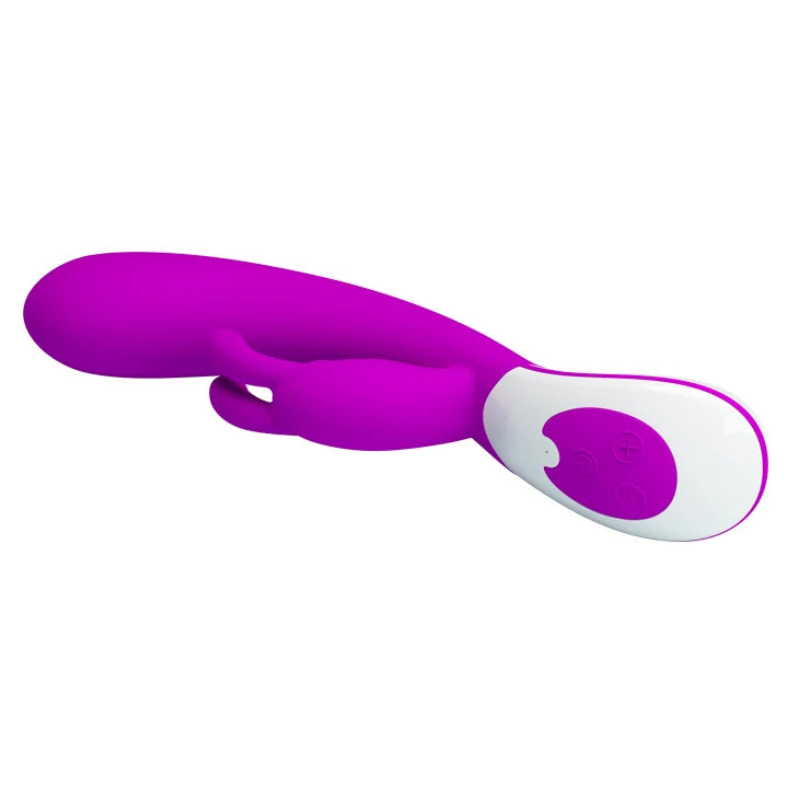 VIBRADOR HARLAN PRETTY LOVE. DISFRUTA DE UNA ESTIMULACION SIMULTANEA, QUE TE HARA SUBIR A LAS ESTRELLAS