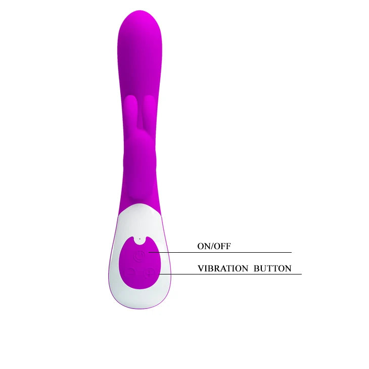 VIBRADOR HARLAN PRETTY LOVE. DISFRUTA DE UNA ESTIMULACION SIMULTANEA, QUE TE HARA SUBIR A LAS ESTRELLAS