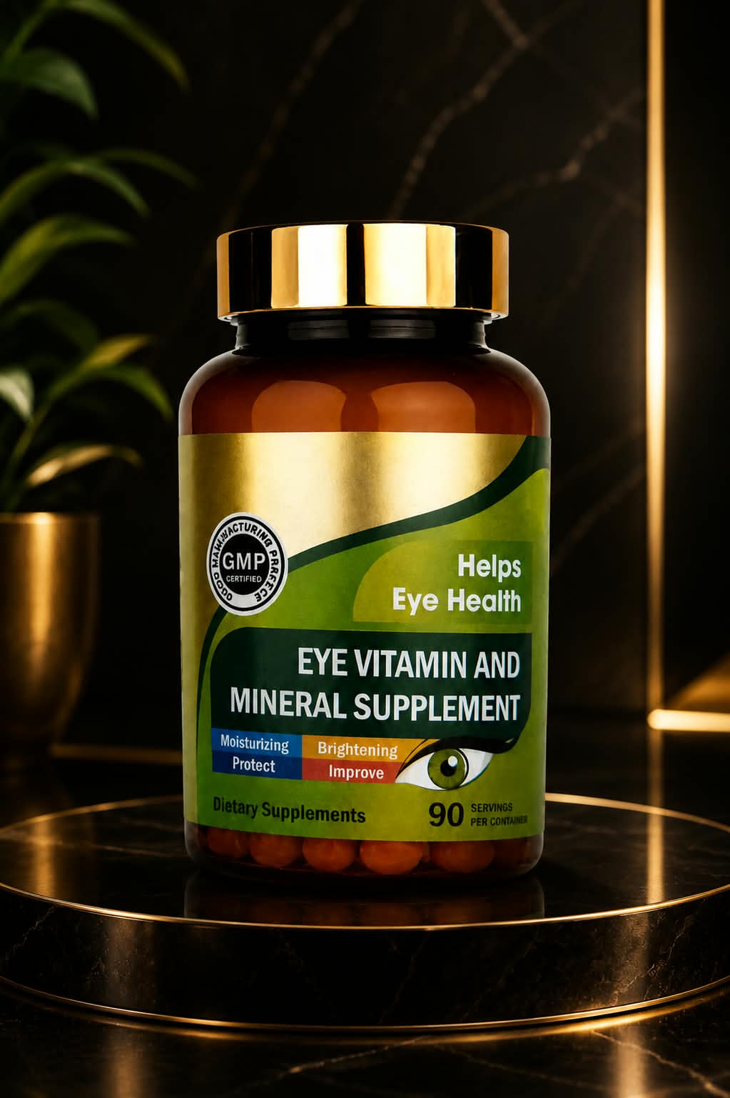 EYE VITAMIN AND MINERAL SUPPLEMENT. X90 CAPS. BIENESTAR PARA TODOS LOS DIAS.
