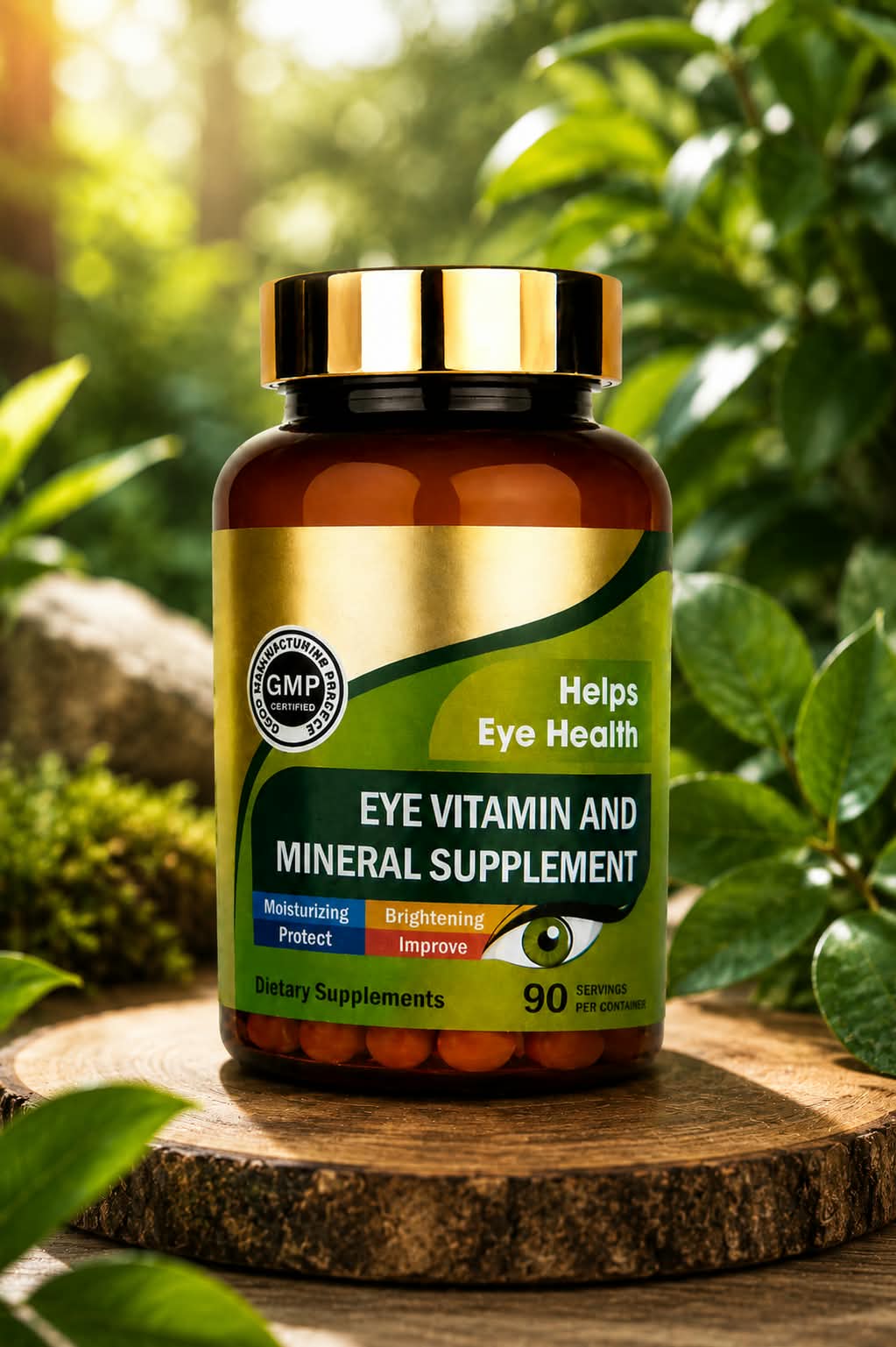 EYE VITAMIN AND MINERAL SUPPLEMENT. X90 CAPS. BIENESTAR PARA TODOS LOS DIAS.