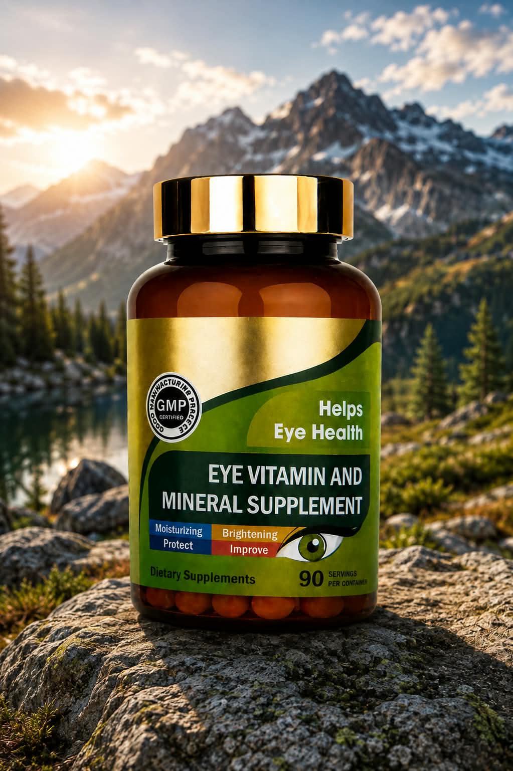 EYE VITAMIN AND MINERAL SUPPLEMENT. X90 CAPS. BIENESTAR PARA TODOS LOS DIAS.